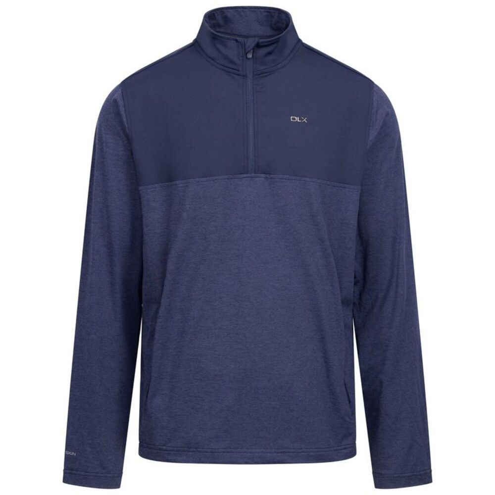 Trespass Mens Lawrie DLX Quarter Zip Track Top / Navy Marl